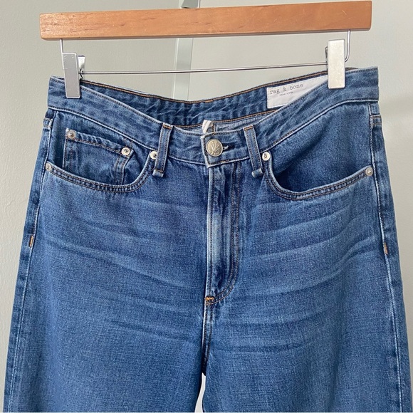 Rag & bone Ruthie Super High Rise Straight Jeans Baywater size 28 - Picture 4 of 13